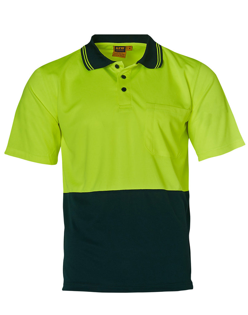 Winning Spirit Hi Visibility Short Sleeve Truedry Micro-Mesh Safety Polo (SW01TD)