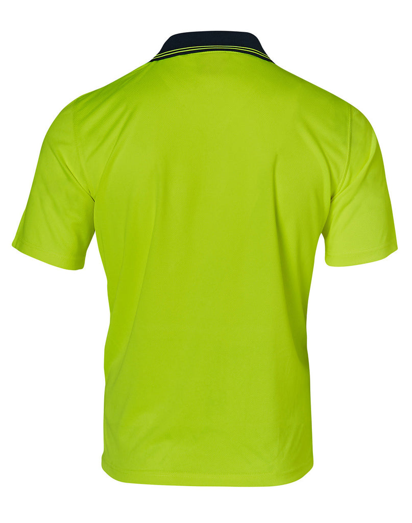 Winning Spirit Hi Visibility Short Sleeve Truedry Micro-Mesh Safety Polo (SW01TD)