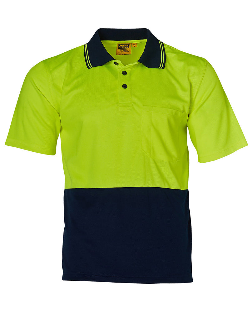 Winning Spirit Hi Visibility Short Sleeve Truedry Micro-Mesh Safety Polo (SW01TD)