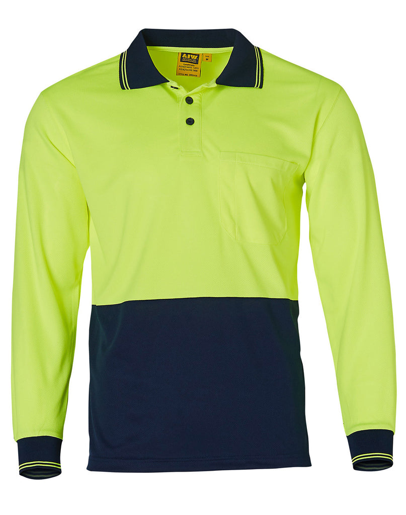 Winning Spirit High Visibility Long Sleeve Polo (SW05TD)
