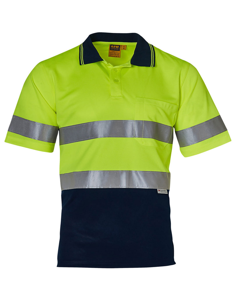 Winning Spirit High Visibility Short Sleeve Safety Polo 3M Reflective Tapes (SW17A)