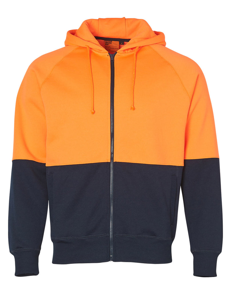 Winning Spirit Men's High Visibility Two Tone Fleecy Hoodie (SW24)