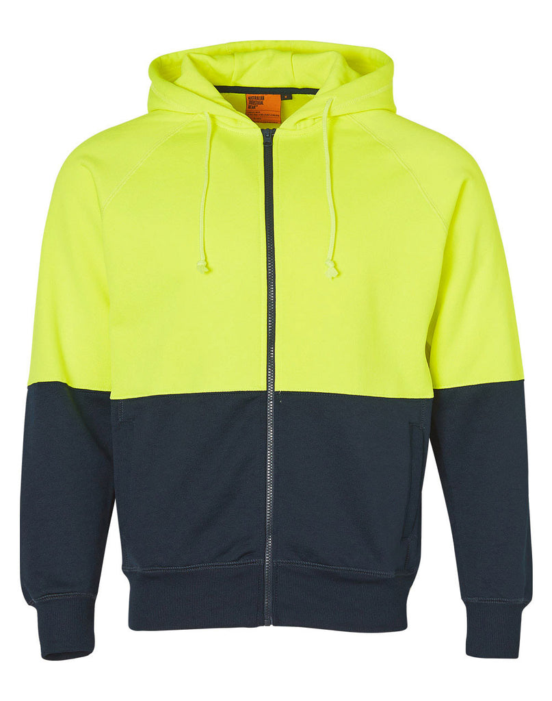 Winning Spirit Men's High Visibility Two Tone Fleecy Hoodie (SW24)