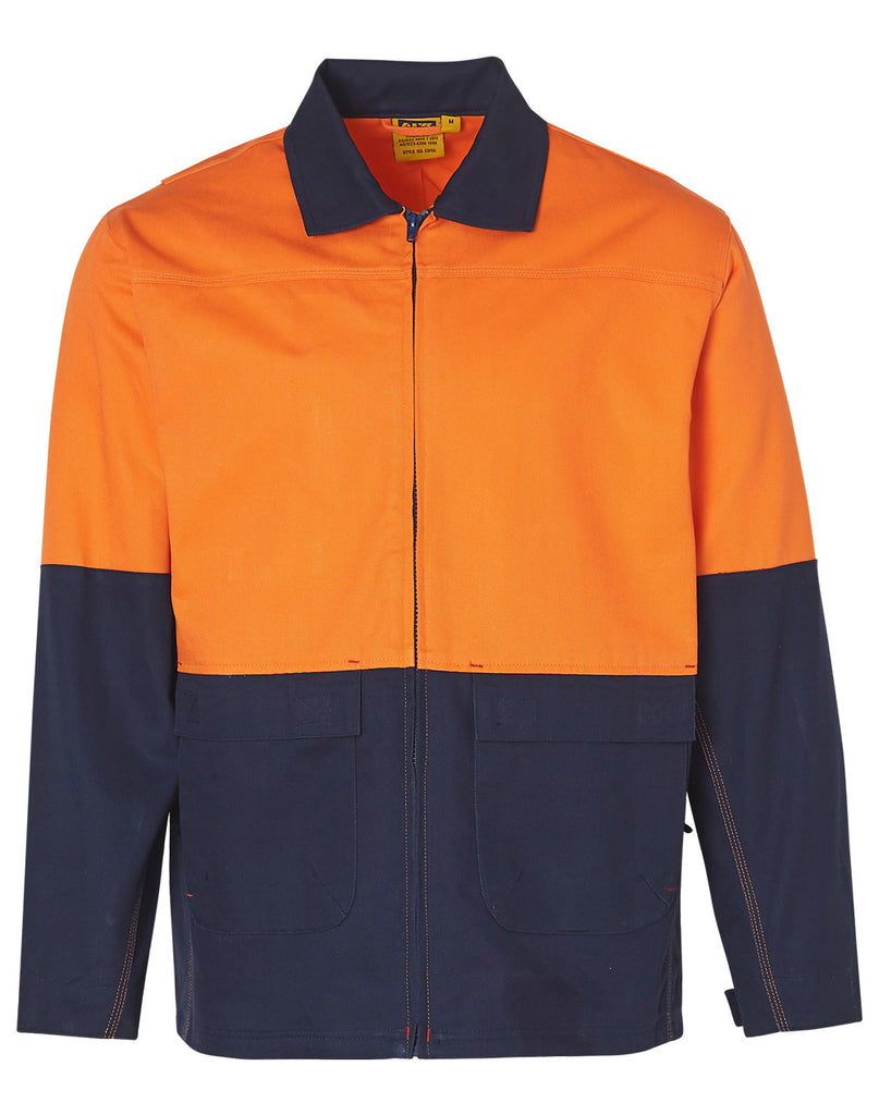 Winning Spirit Hi-Vis Cotton Jacket (SW45)