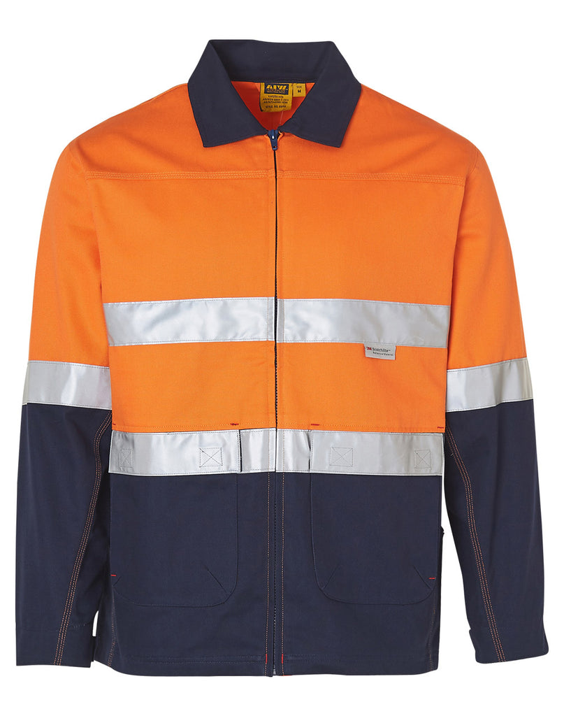 Winning Spirit Hi-Vis Cotton Jacket With 3m Tapes (SW46)