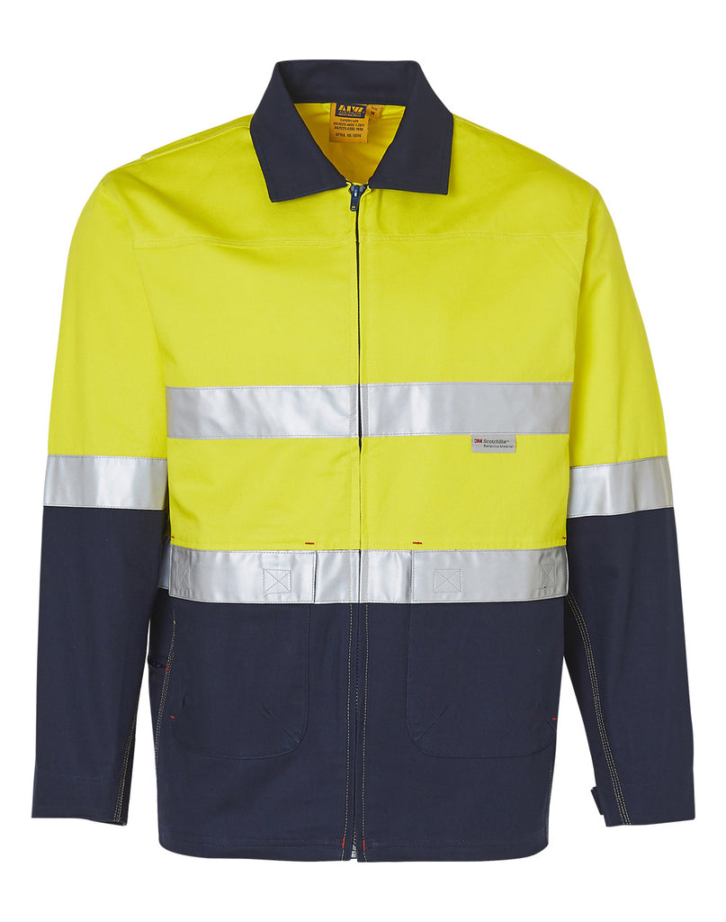 Winning Spirit Hi-Vis Cotton Jacket With 3m Tapes (SW46)