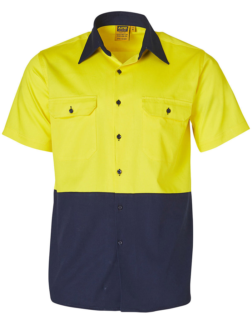 Winning Spirit High Visibility Short Sleeve Work Shirts (SW53)