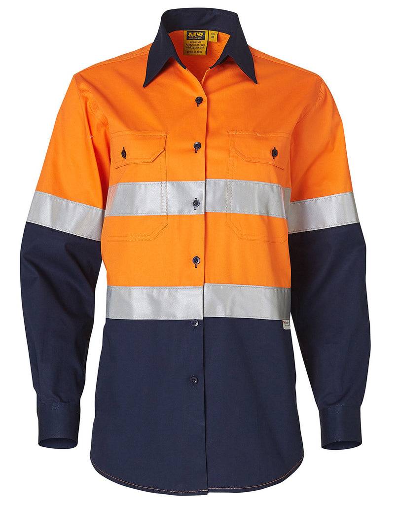 Winning Spirit Womens Long Sleeve Safety Shirt (SW65)
