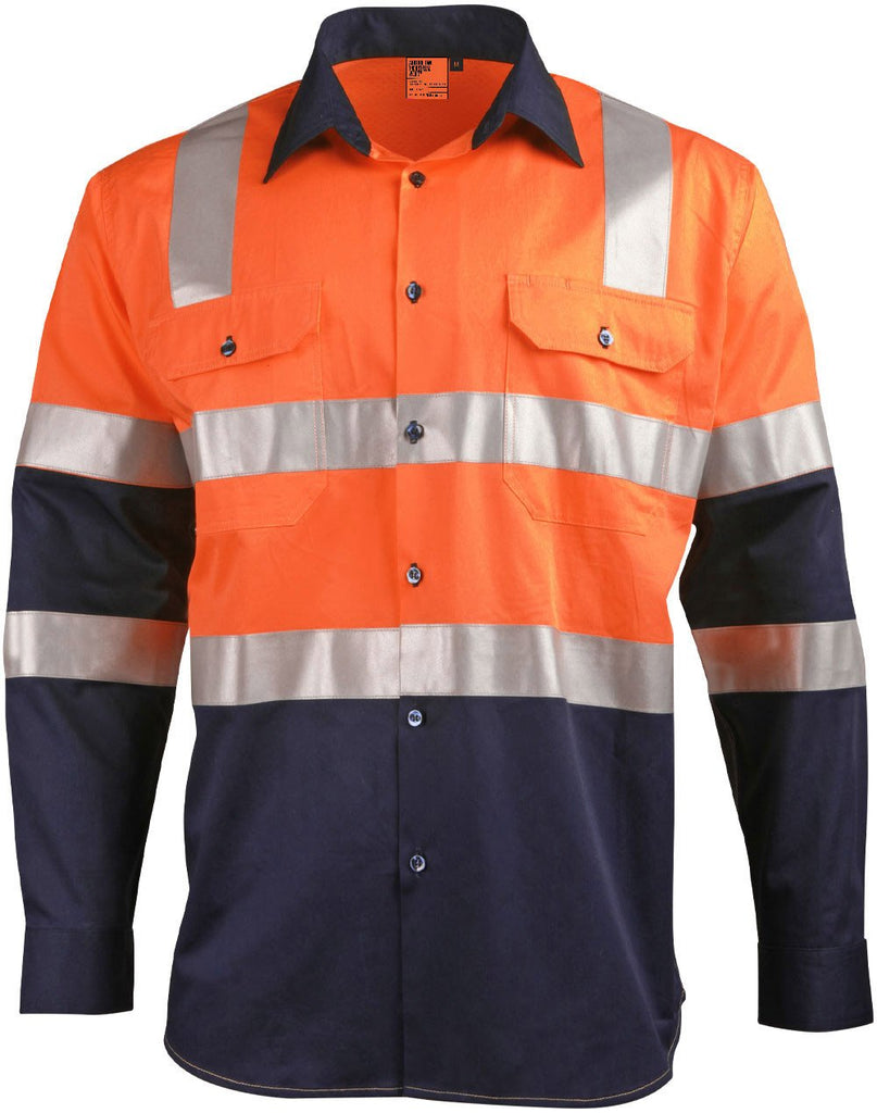 Winning Spirit Biomotion Day/night Light Weight Safety Shirt With X Back Tape Configuration (SW70)