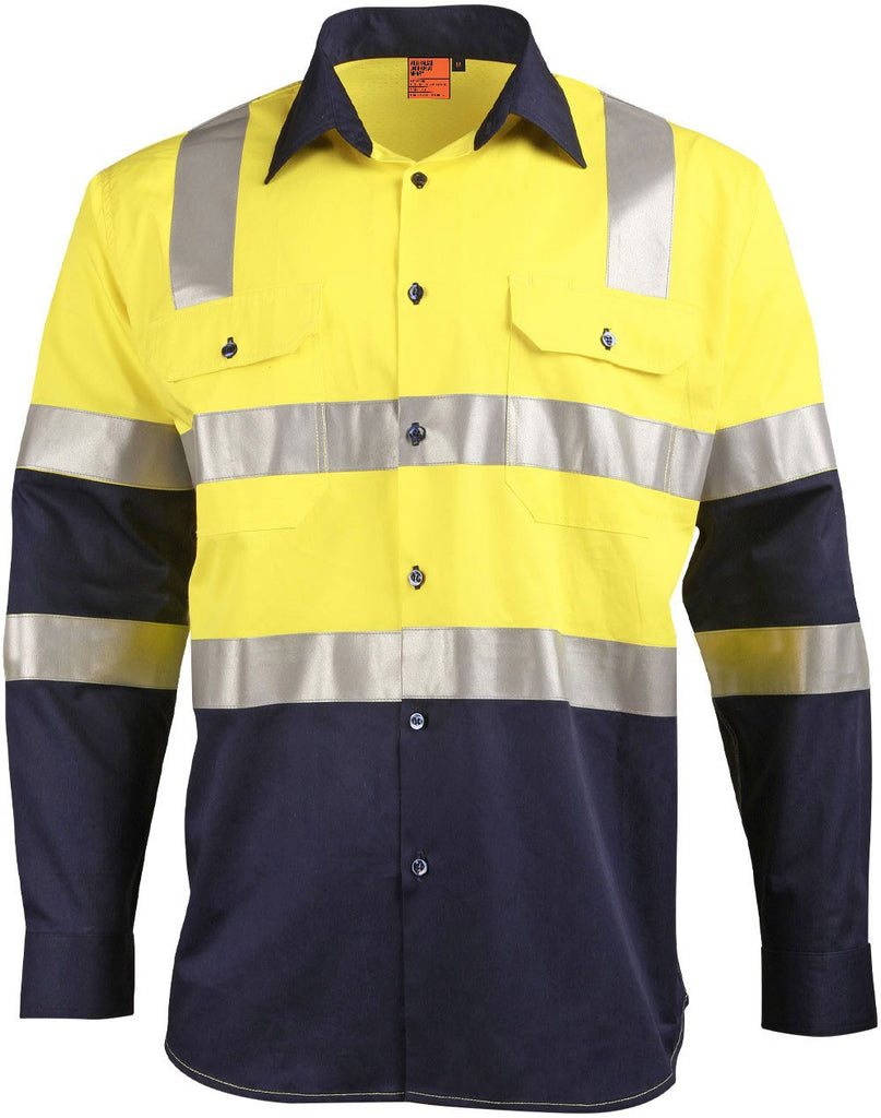 Winning Spirit Biomotion Day/night Light Weight Safety Shirt With X Back Tape Configuration (SW70)