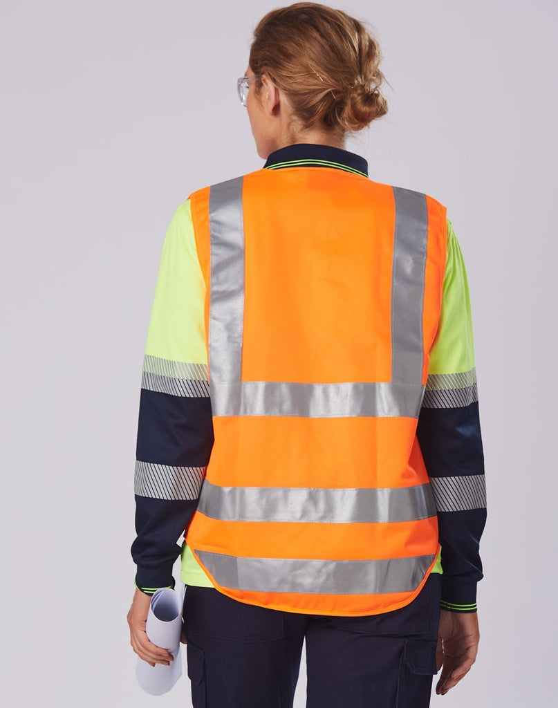 Winning Spirit Truedry® Biomotion Segmented Ls Safety Polo  (Unisex)- (SW74)