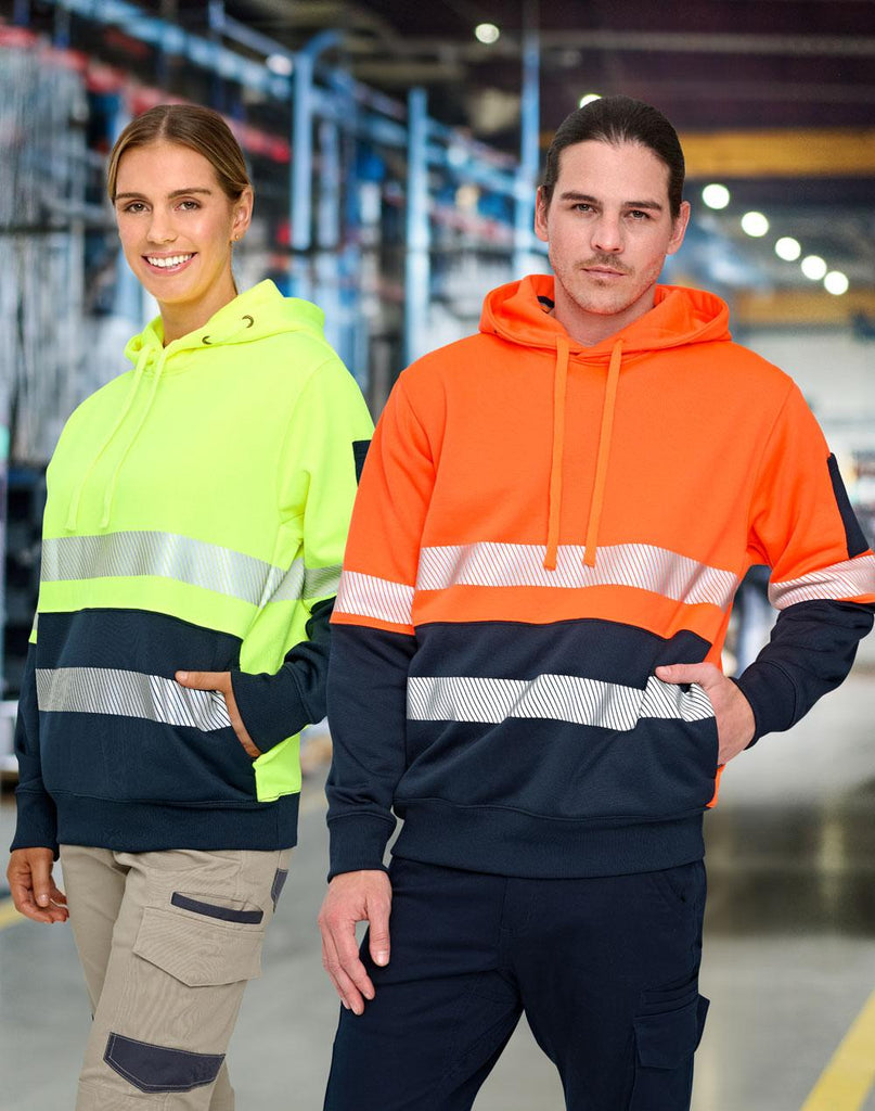 Winning Spirit Hi-Vis Two Tone Safety Hoodies With Segmented Tapes (SW88)