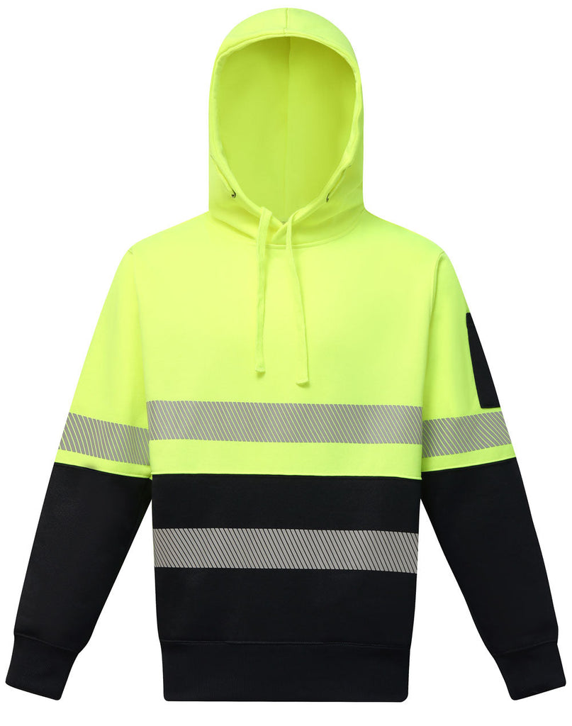 Winning Spirit Hi-Vis Two Tone Safety Hoodies With Segmented Tapes (SW88)