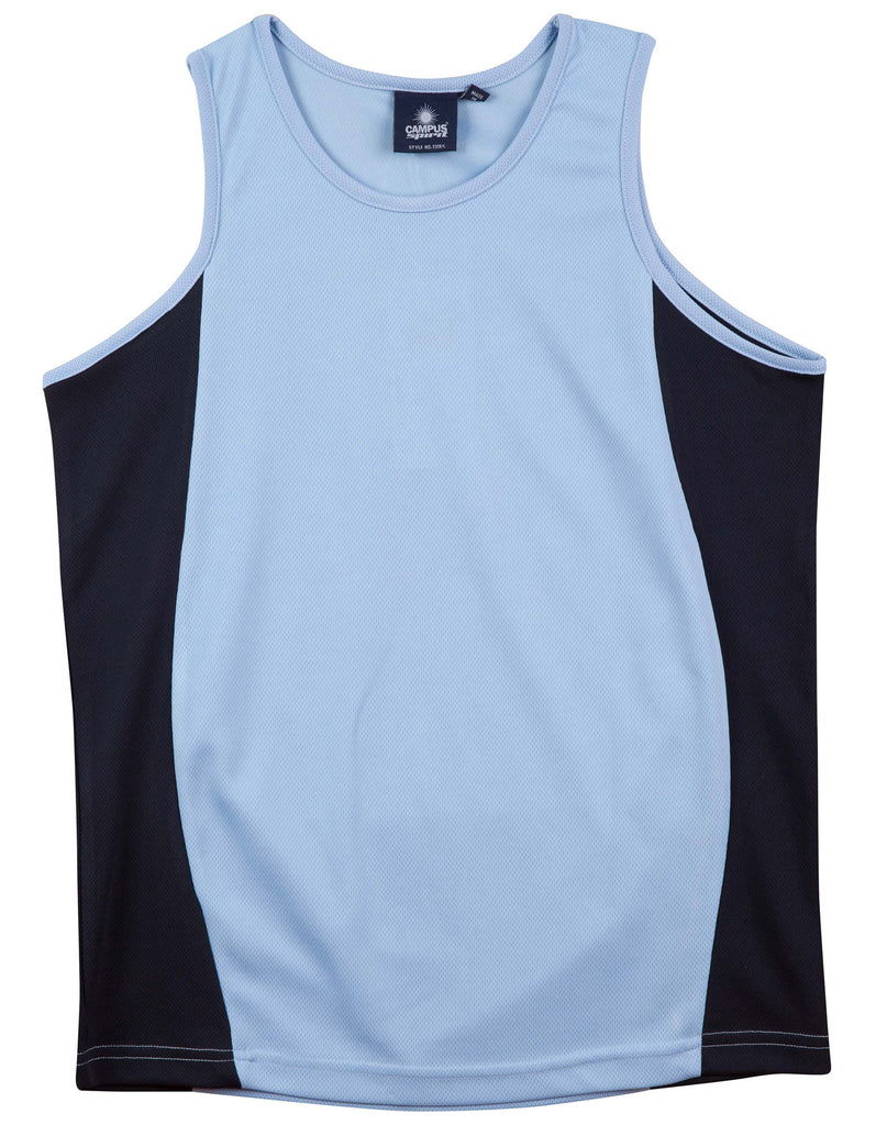 Winning Spirit Kids Teammate TrueDry Contrast Singlet (TS19K)