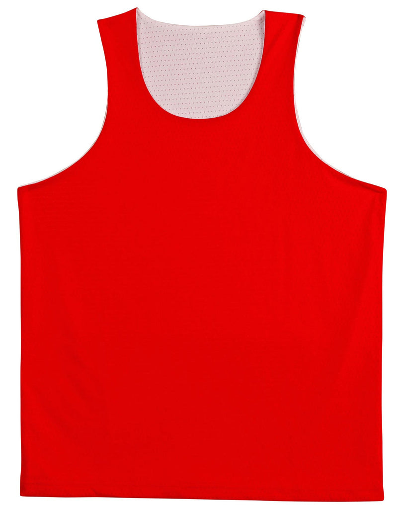 Winning Spirit Kids Airpass CoolDry Basketball Contrast Colour Singlet (TS81K)