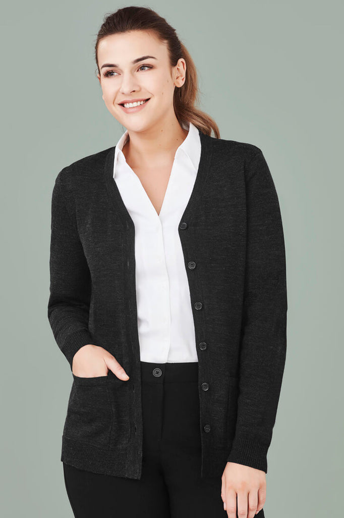 Biz Care Womens Button Front Cardigan (CK045LC)