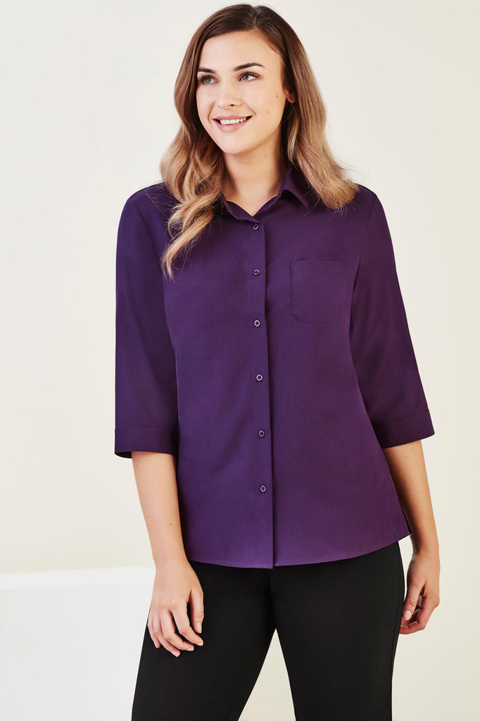 Biz Care Womens Florence 3/4 Sleeve Shirt  (CS951LT)