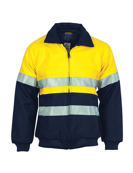 DNC HiVis Two Tone Bluey Bomber Jacket with CSR R/Tape (3859)