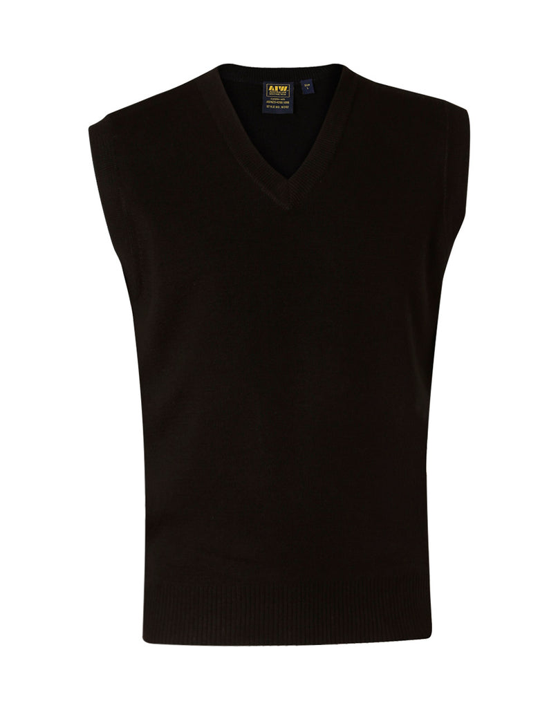 Winning Spirit Men's V-Neck Wool/Acrylic Knit Vest (WJ02)