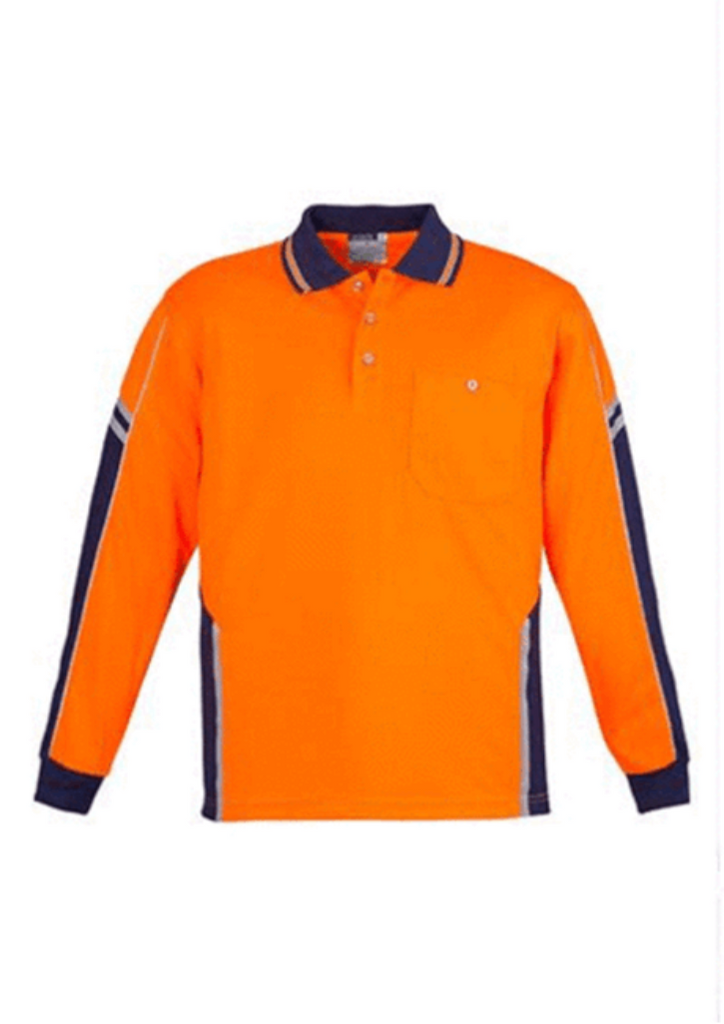 Syzmik Mens Hi Vis Squad Long Sleeve Polo (ZH238)