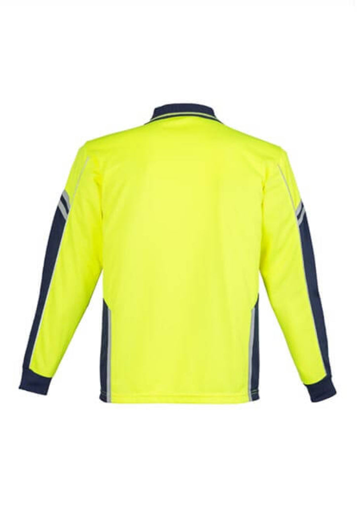 Syzmik Mens Hi Vis Squad Long Sleeve Polo (ZH238)