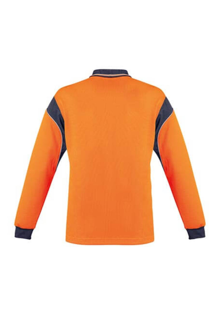 Syzmik Mens Hi Vis Aztec Long Sleeve Polo (ZH249)