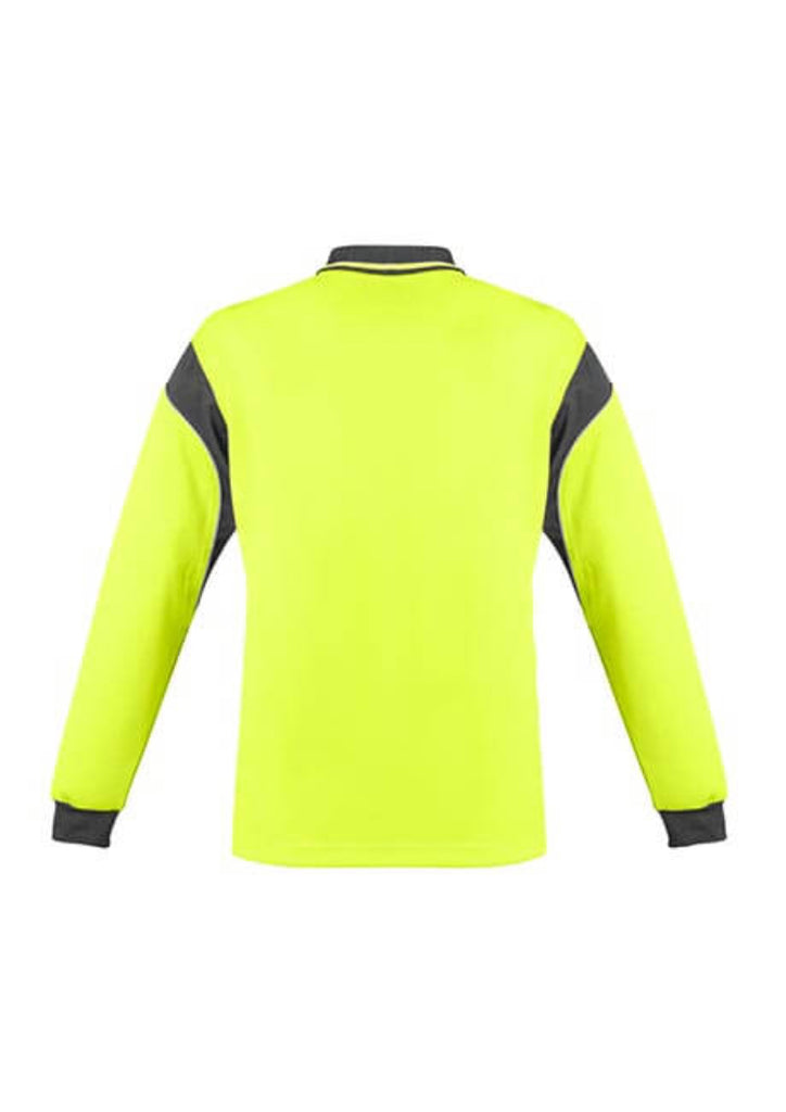 Syzmik Mens Hi Vis Aztec Long Sleeve Polo (ZH249)