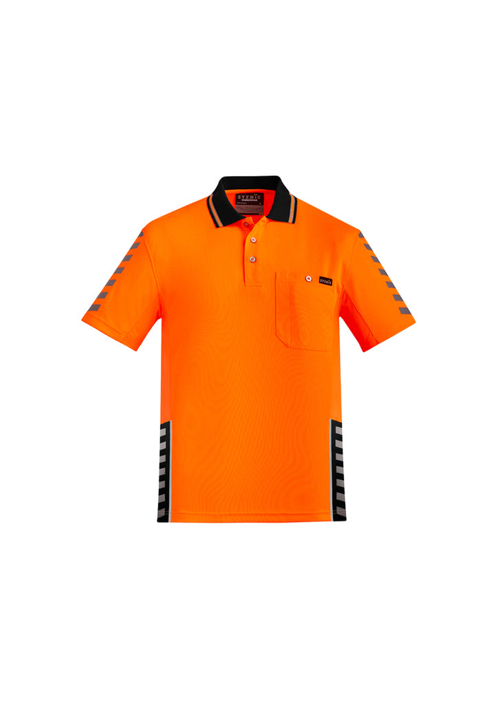 Syzmik Mens Hi Vis Komodo Short Sleeve Polo (ZH320)