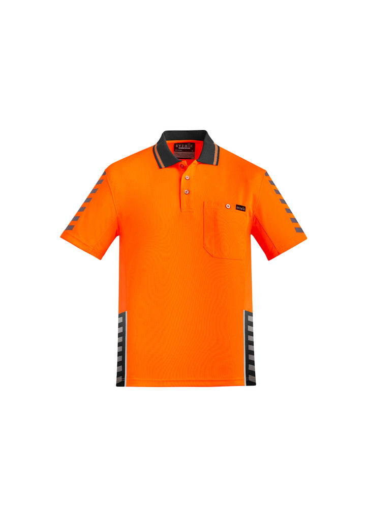 Syzmik Mens Hi Vis Komodo Short Sleeve Polo (ZH320)