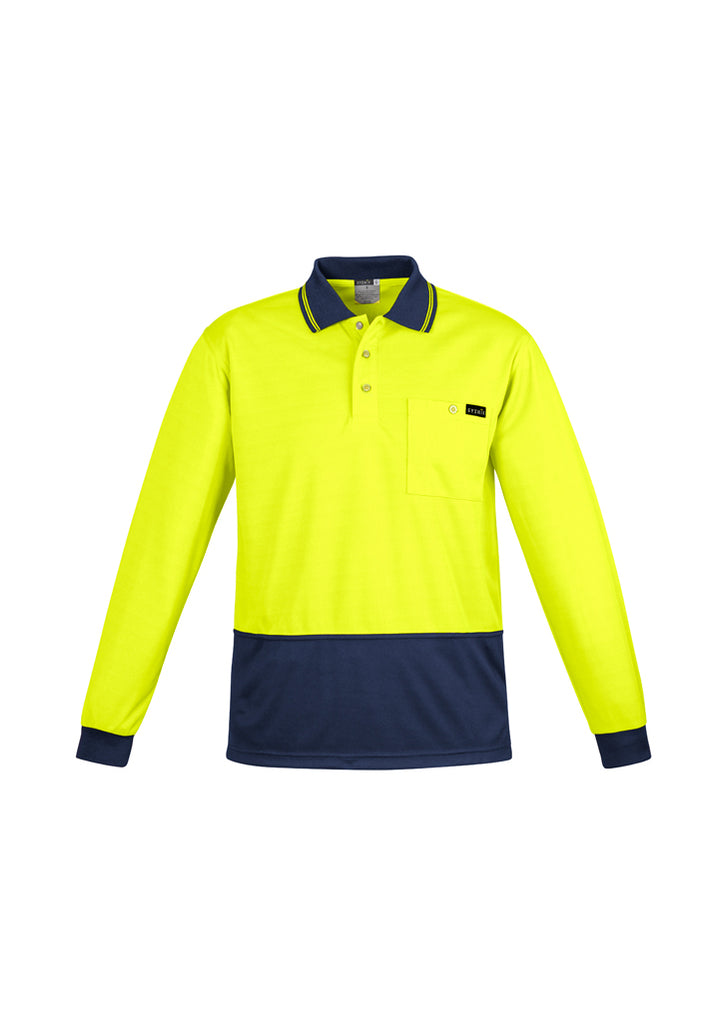 Syzmik Mens Comfort Back L/S Polo (ZH410)