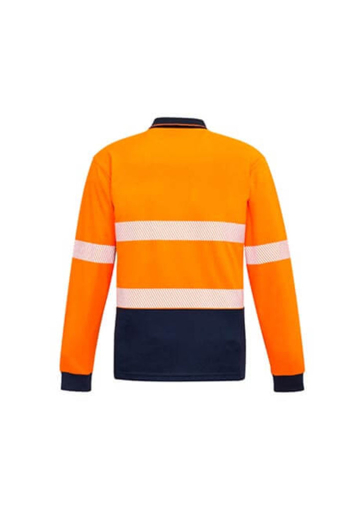 Syzmik Unisex Hi Vis Segmented L/S Polo - Hoop Taped (ZH530)