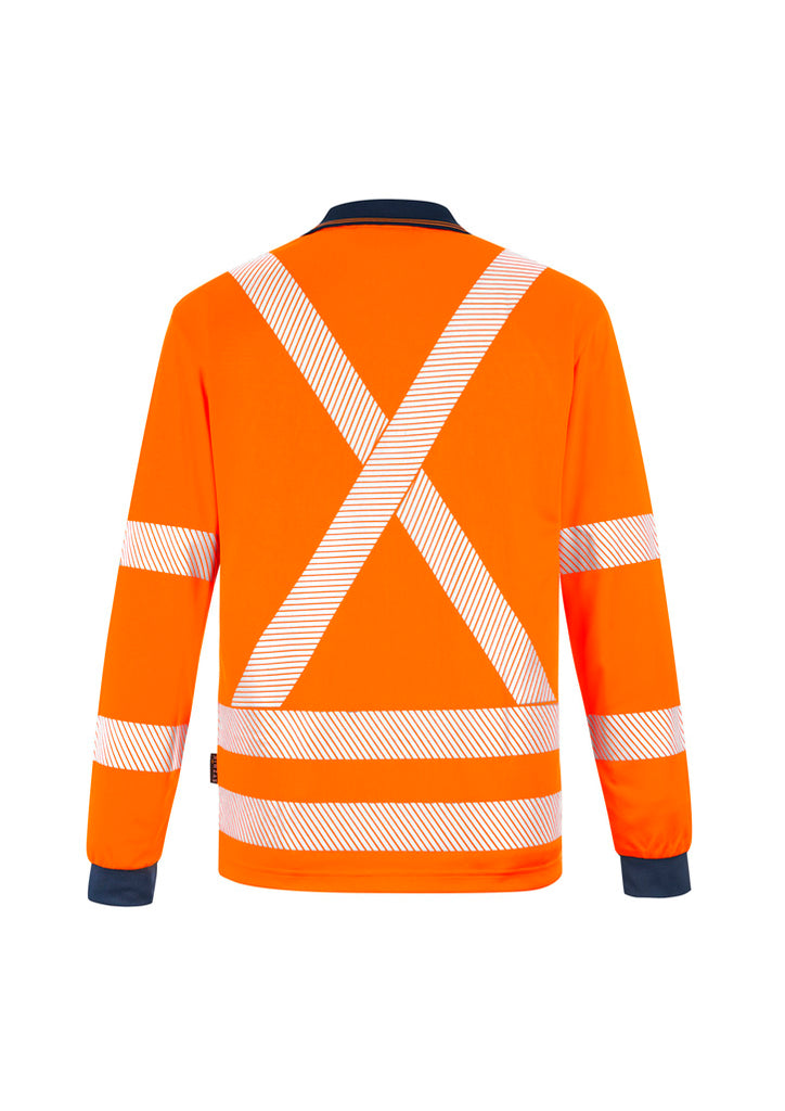 Syzmik Unisex Hi Vis Segmented X Back Nsw Rail Polo (ZH690)