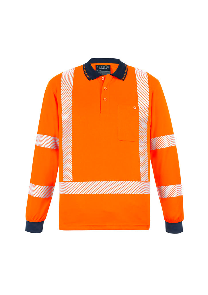 Syzmik-Unisex-Hi-Vis-Nsw-Rail-Polo