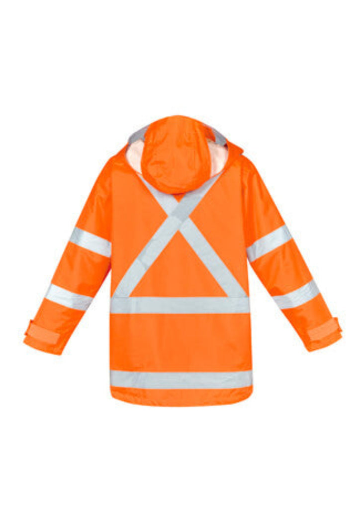 Syzmik Mens Hi Vis X Back Taped 4 In 1 Waterproof Jacket (ZJ616)