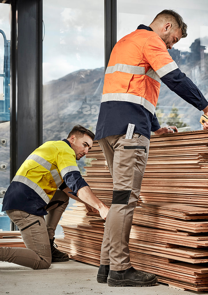 Cuffed hi deals vis pants