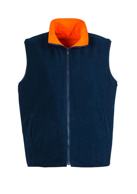 Syzmik Mens Hi Vis Lightweight Fleece Lined Vest (ZV358)