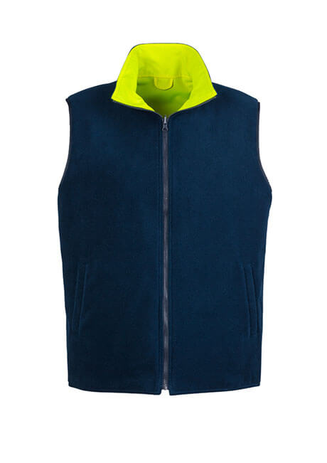 Syzmik Mens Hi Vis Lightweight Fleece Lined Vest (ZV358)