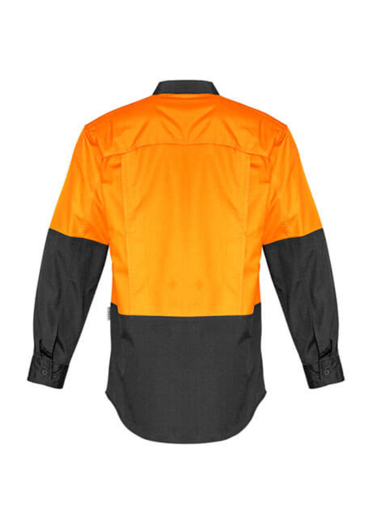 Syzmik Mens Rugged Cooling Hi Vis L/S Shirt (ZW128)