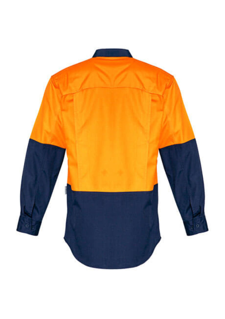 Syzmik Mens Rugged Cooling Hi Vis L/S Shirt (ZW128)