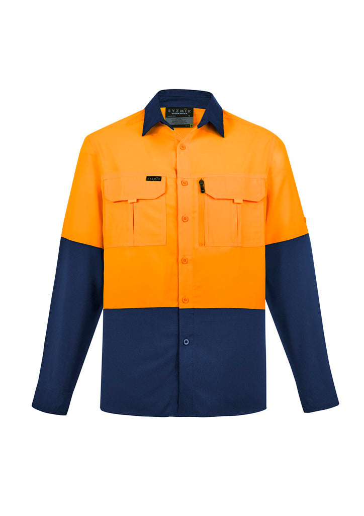 Syzmik Mens Hi Vis Outdoor L/S Shirt (ZW468)