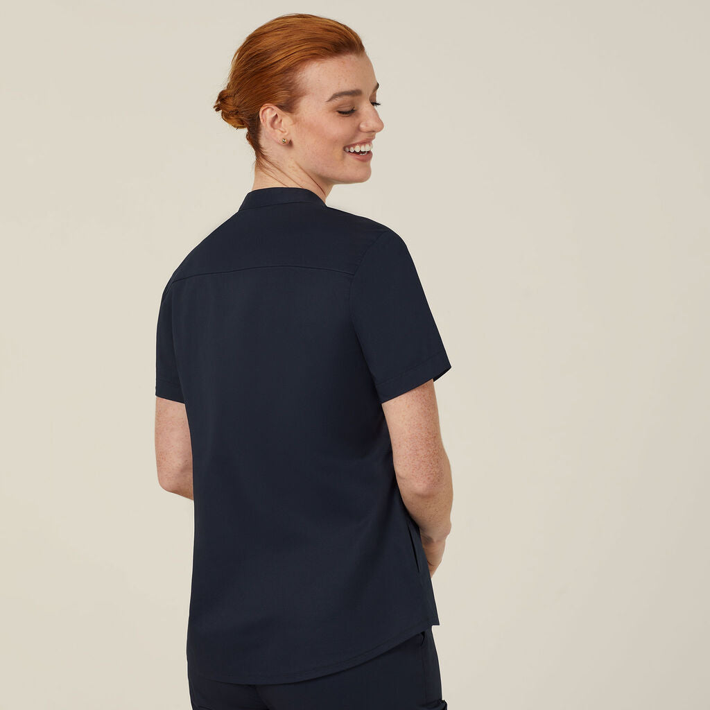 NNT Blackburn Mandarin Collar Scrub Top (CATUMM)