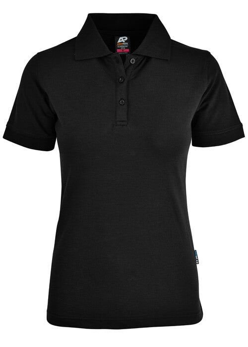 womens black polo shirt kmart