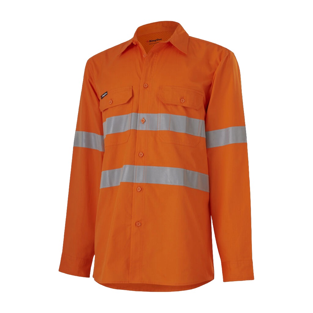 King Gee Workcool Vented Shirt Taped L/S (K54915)