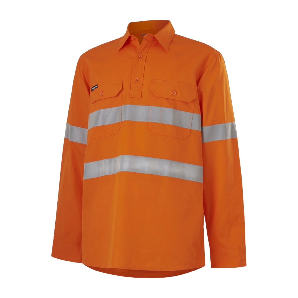 King Gee Workcool Vented Closed Front Shirt Taped (K54916)
