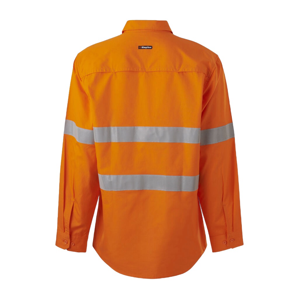 King Gee Workcool Vented Closed Front Shirt Taped (K54916)