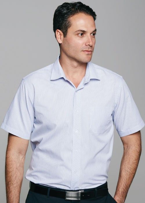 Aussie Pacific-Aussie Pacific Mens Bayview Short Sleeve Shirt--Uniform Wholesalers