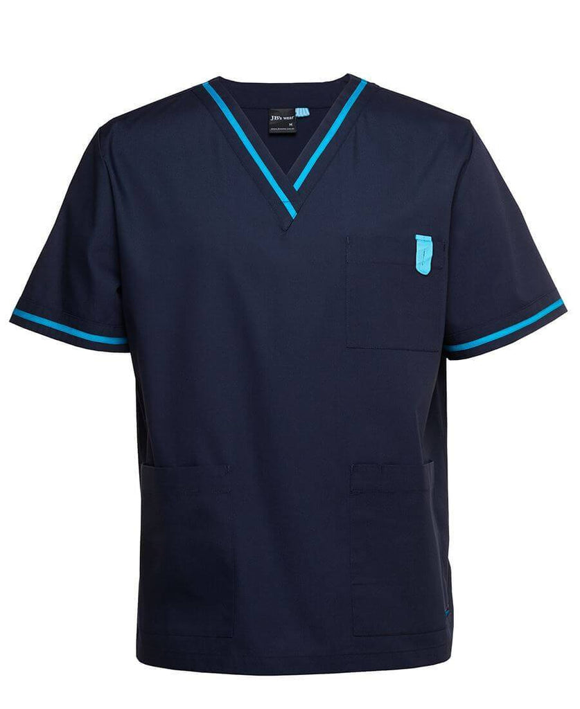 JB's Contrast Unisex Scrubs Top (4SCT)