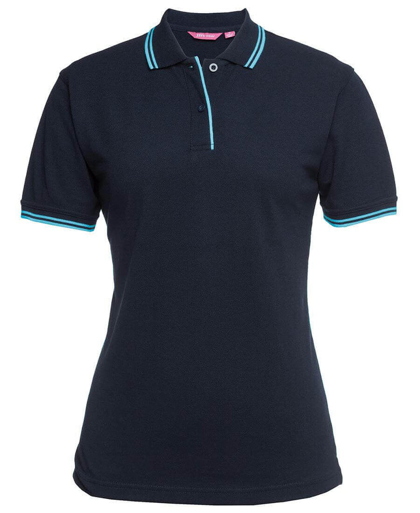 Jb's Ladies Contrast Polo 1st ( 11 Color ) (2LCP)