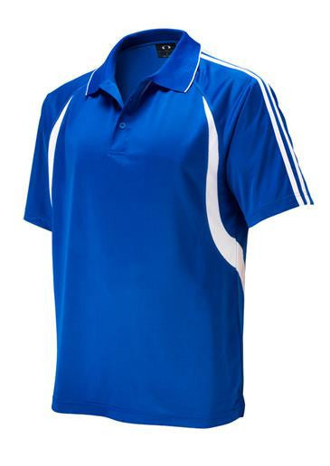 Biz Collection-Biz Collection Mens  Flash Polo 2nd ( 6 Colour )-Royal / White / Small-Uniform Wholesalers - 4