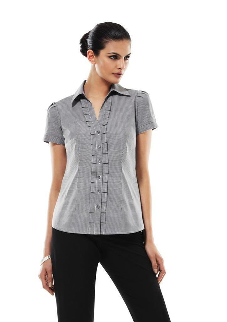 Biz Collection Ladies Edge Short Sleeve Shirt (S267LS)